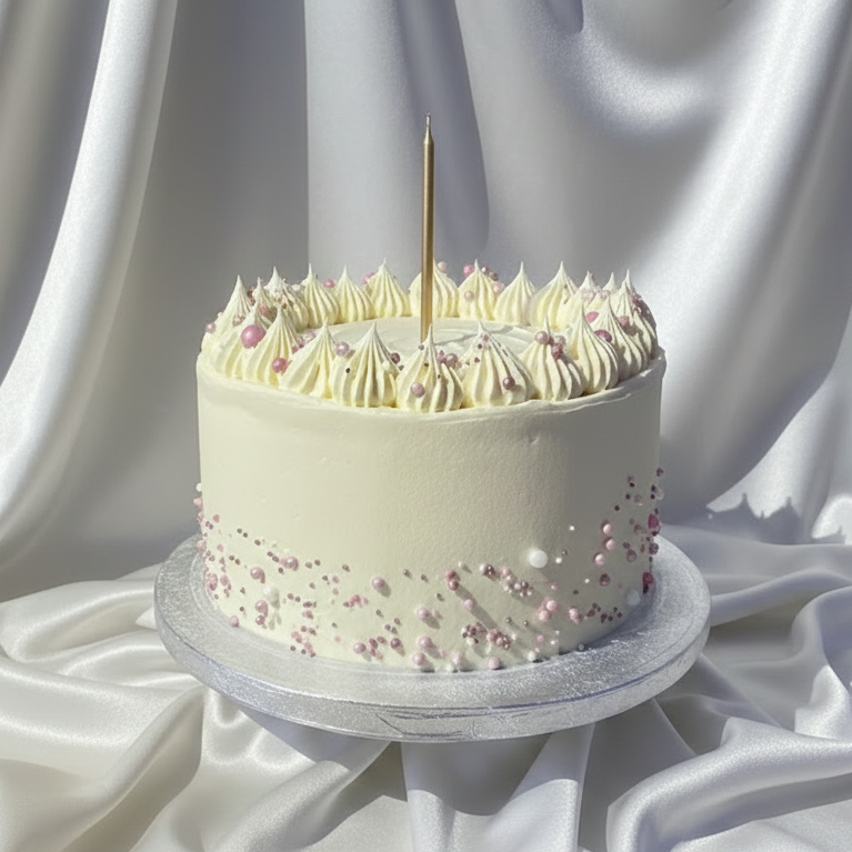 QB Pretty in Pink Celebration Cake